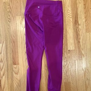 Purple/pink lulu lemon leggings